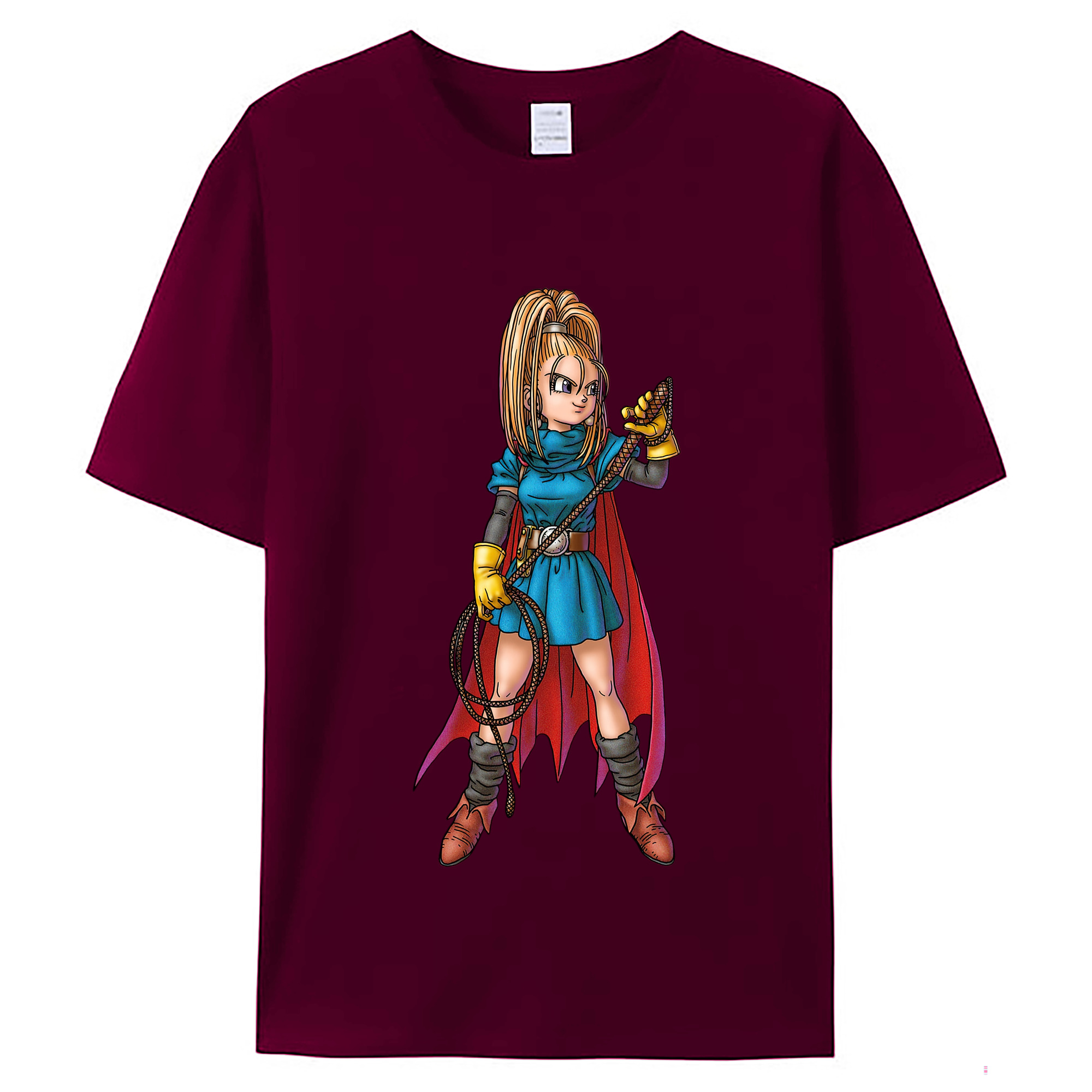 （画像用） ドラゴンクエスト Doragon Kuesuto Dragon Quest レディースカジュアルプリントTシャツ（綿100％）